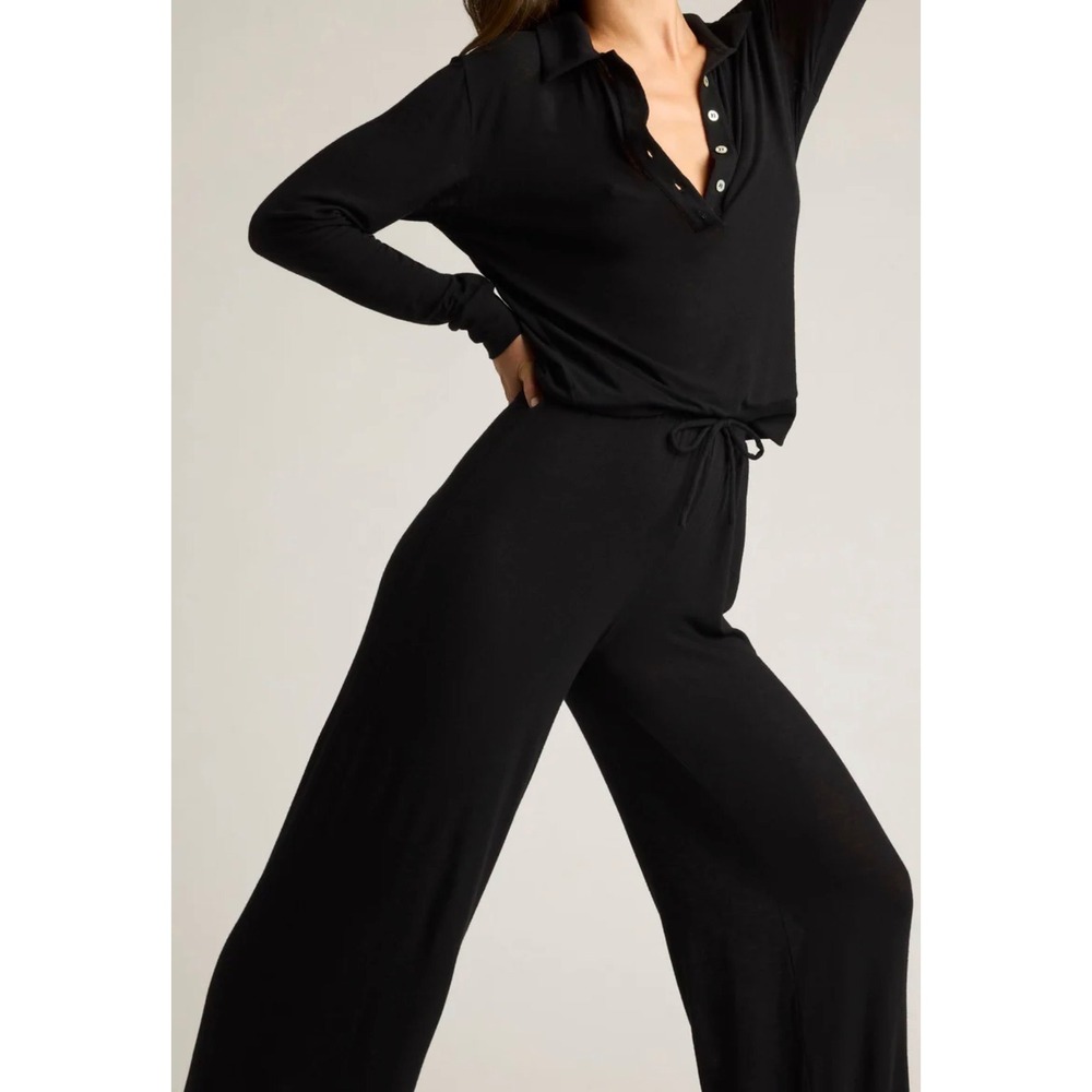 Negative Underwear Fino Featherweight Cashmere Lounge Set Top L Pants M Black